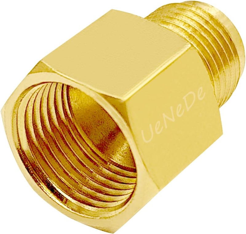 Uenede 2PCS Brass Coupler 3/4" Flare Female to 5/8" Flare Male Tube Gas Adapter Nipples Pipe Fittings Hose Connectors - Image 4